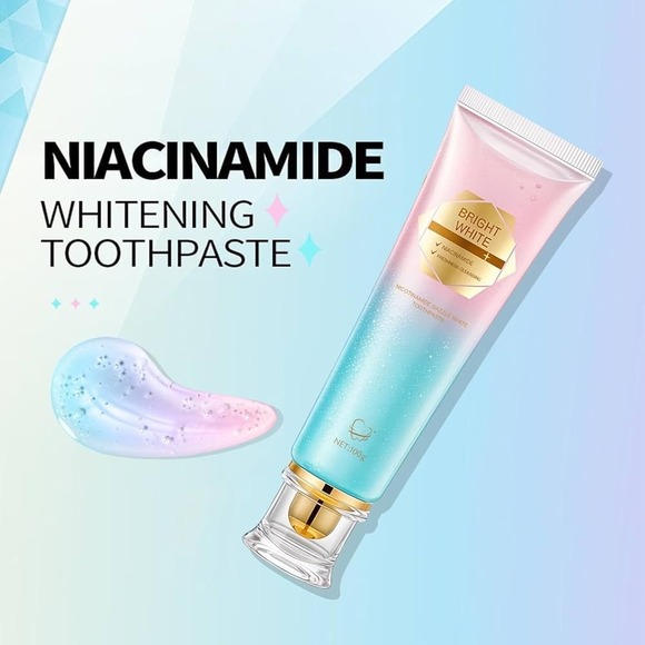 NEW Bright White‎ Niacinamide Whitening Toothpaste, Peppermint, Viral on Tiktok - Picture 3 of 11